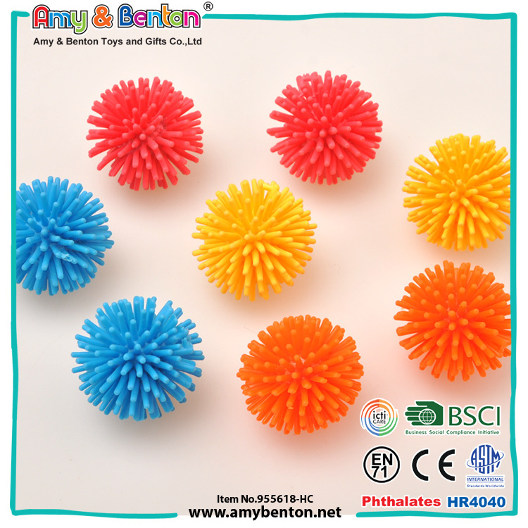 Promotional item colorful ball puffer mini soft rubber puffer balls