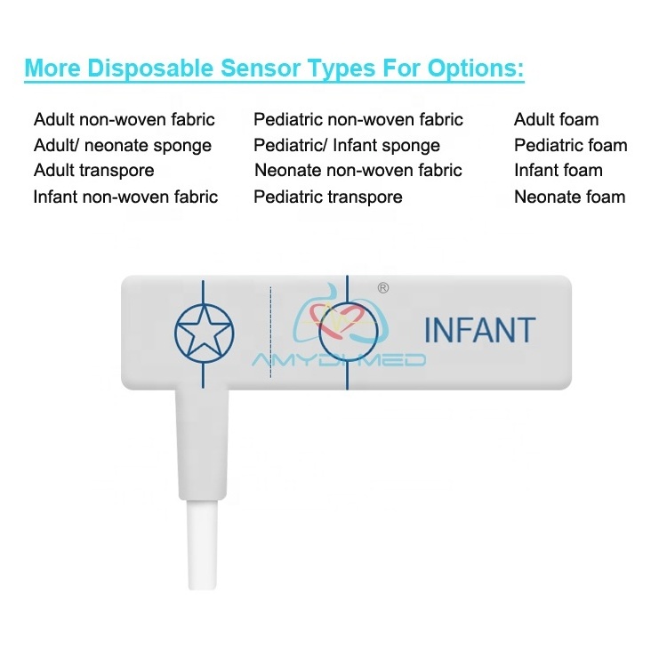 Sensor Cable Compatible For Nellcor Disposable Neonate Adult Adhesive Spo2 Sensor Cable Spo2 Probe Pulse Oximeters Sensor