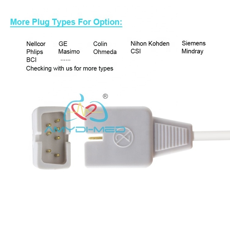 Sensor Cable Compatible For Nellcor Disposable Neonate Adult Adhesive Spo2 Sensor Cable Spo2 Probe Pulse Oximeters Sensor