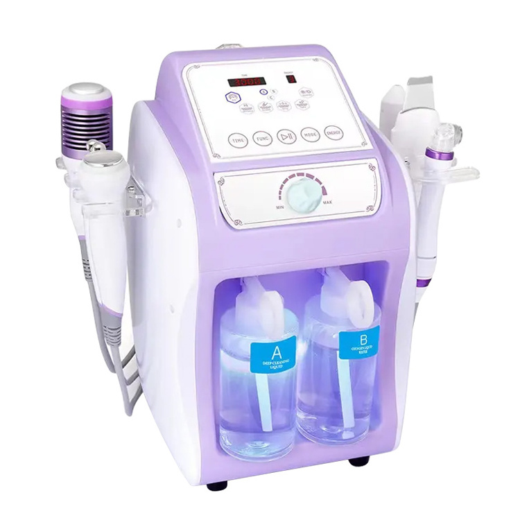 Professional 6 In 1 Skin Rejuvenation Beauty Machine Deep Cleaning Skin Care Device Hydro Oxygen Facial Efficient Lifting