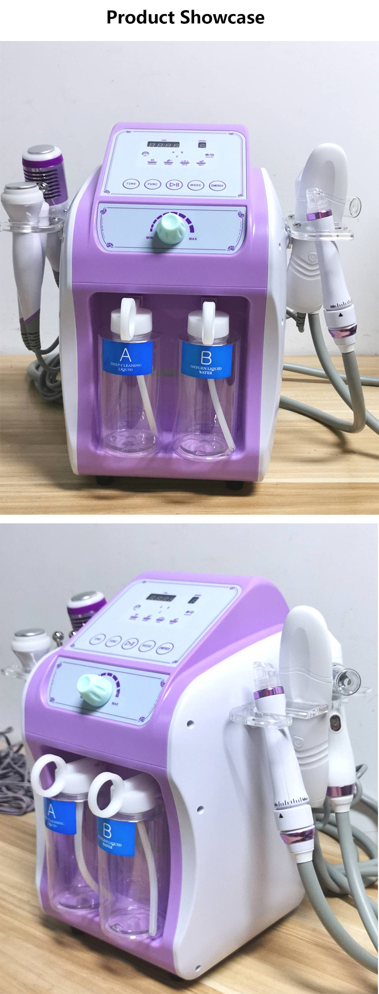 Professional 6 In 1 Skin Rejuvenation Beauty Machine Deep Cleaning Skin Care Device Hydro Oxygen Facial Efficient Lifting