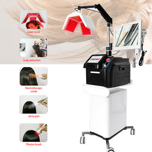 Prevent Hair Loss Hair Regrowth Beauty Machine High Quality 650nm Diode Laser  Dry and Spilt Scaip Itch Withering Hair Machine