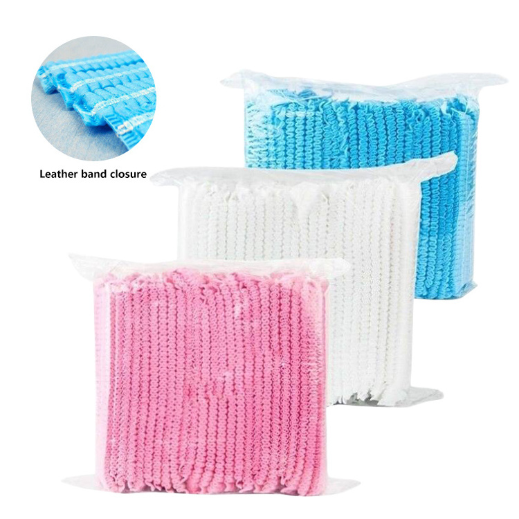 Surgical Products Non-Woven Hair Clip Disposable PP Non woven strip clip cap bouffant head cover mob cap 24