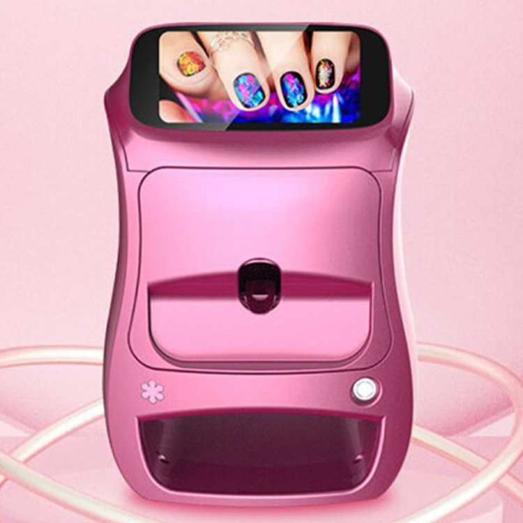 Portable Commercial Nail Art Printing Machine Automatic Uv Gel Nail Wraps Printing Machine Finger And Toe Nail Printing Machine