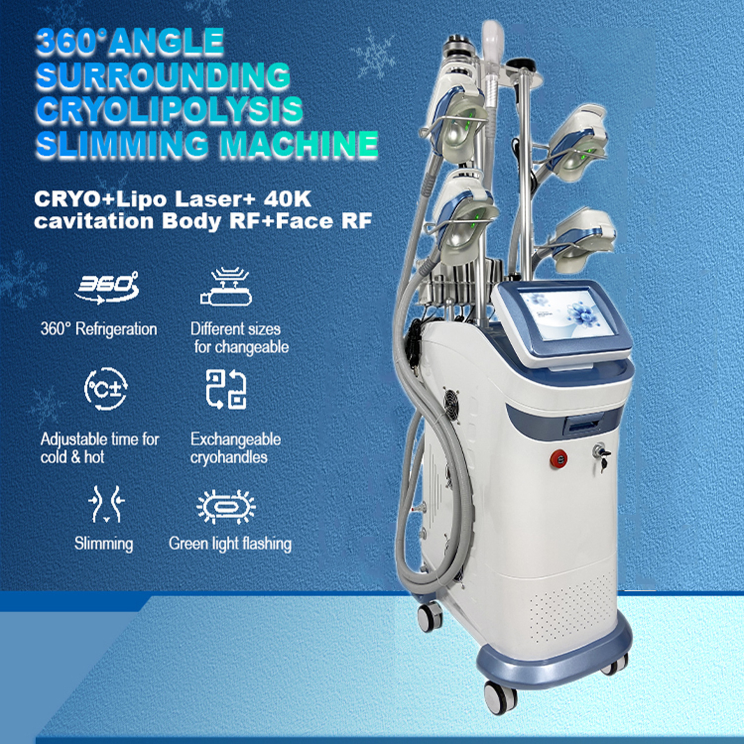 Cryo Slimming Machine Cryo Skin Tightening Cooling D Kryolipolyse Lose Weight Machine Beauty Cryolipolysis Machine Body Slimming