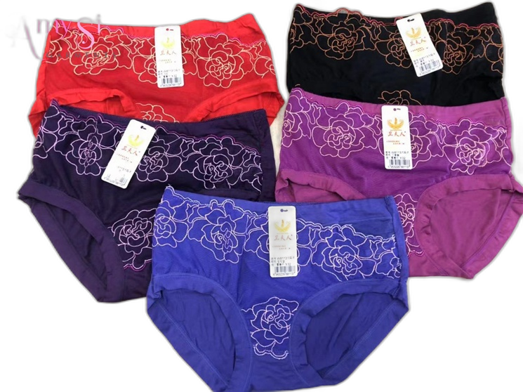 High Quality Women's Modal Cotton Briefs Mix Styles and Colors Lady Boxer Panties Sexy Short Fabric Panties with Low Price