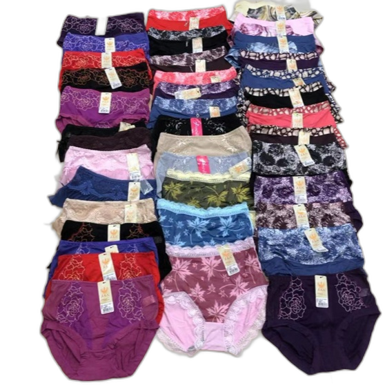 High Quality Women's Modal Cotton Briefs Mix Styles and Colors Lady Boxer Panties Sexy Short Fabric Panties with Low Price