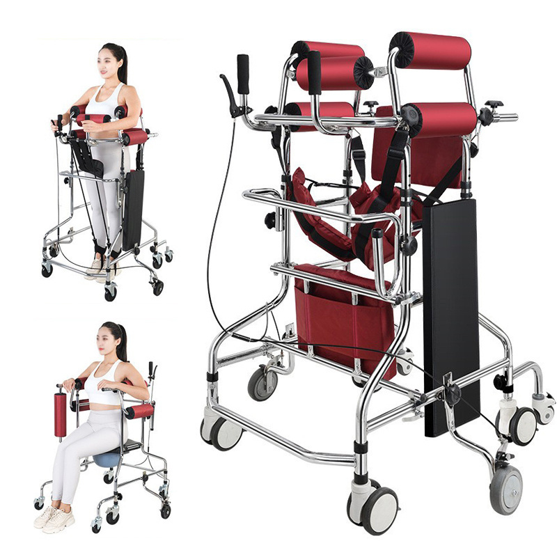 Rehabilitation equipment walking aid elderly disable equipment wheelchair walker female or male seat for adult rehab walkers