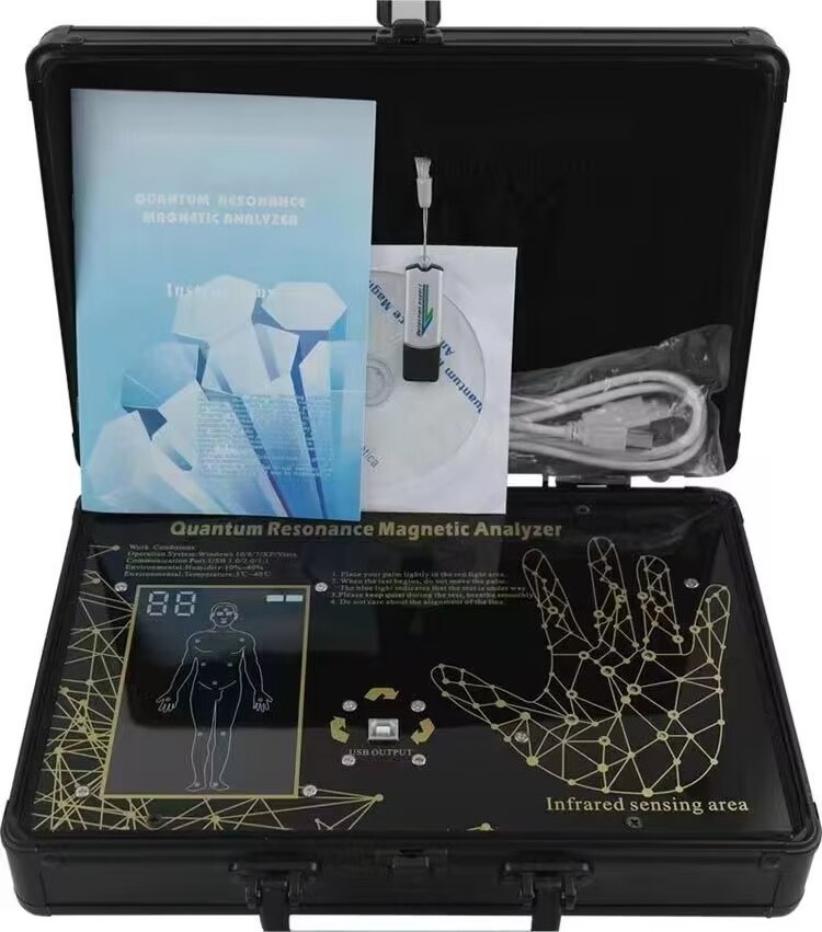 Quantum magnetic analyser machine de diagnostic therapy quantum machines quantum magnetic resonance body analyzer