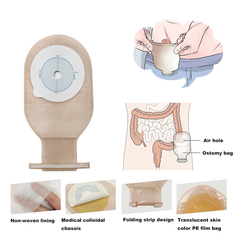 Disposable ostomy bag colostomy bag for children