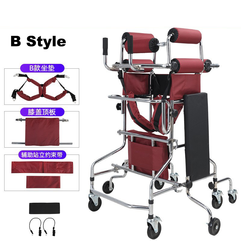 Rehabilitation equipment walking aid elderly disable equipment wheelchair walker female or male seat for adult rehab walkers