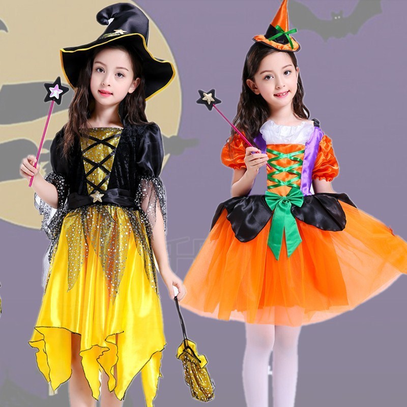 Halloween Scary Devil Skeleton Zombie Party Kids  Cosplay Costume Death Witch Fancy Birthday Dress Halloween party Costumes