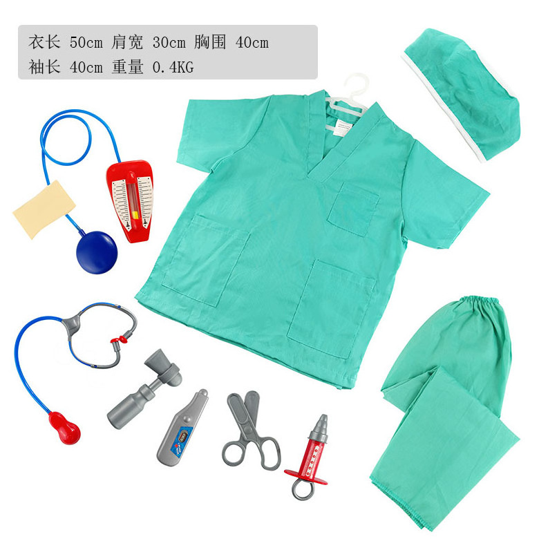 Performance suit Children Career Boys Girls  Doctor Cosplay Construction Worker Costume  Nurse Halloween Kid with Accessories