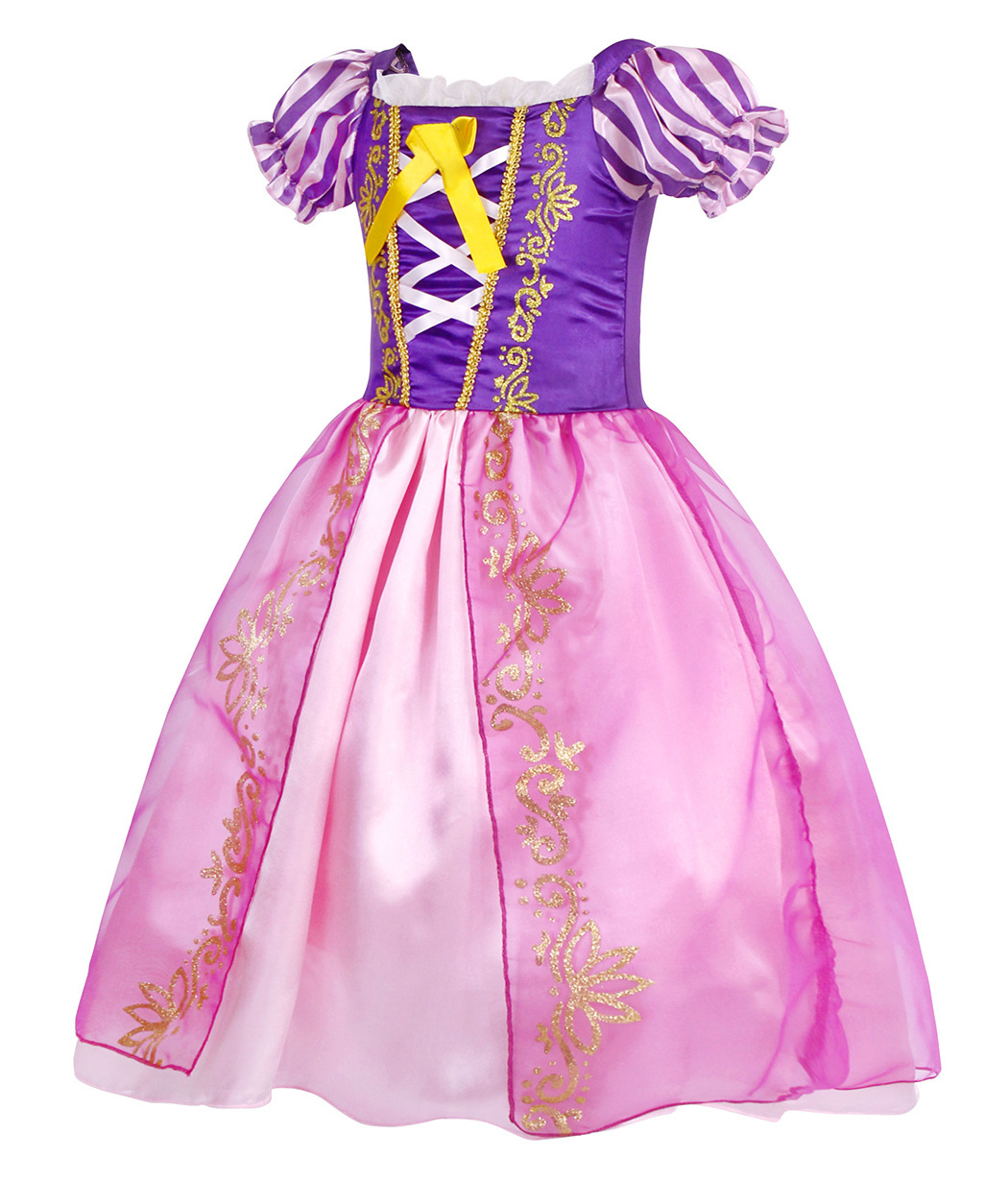 New Kids Girls Anime costumes Baby ball gown dresses embroidered skirts Dress Up Cosplay Birthday Party For Girls with Hair Band