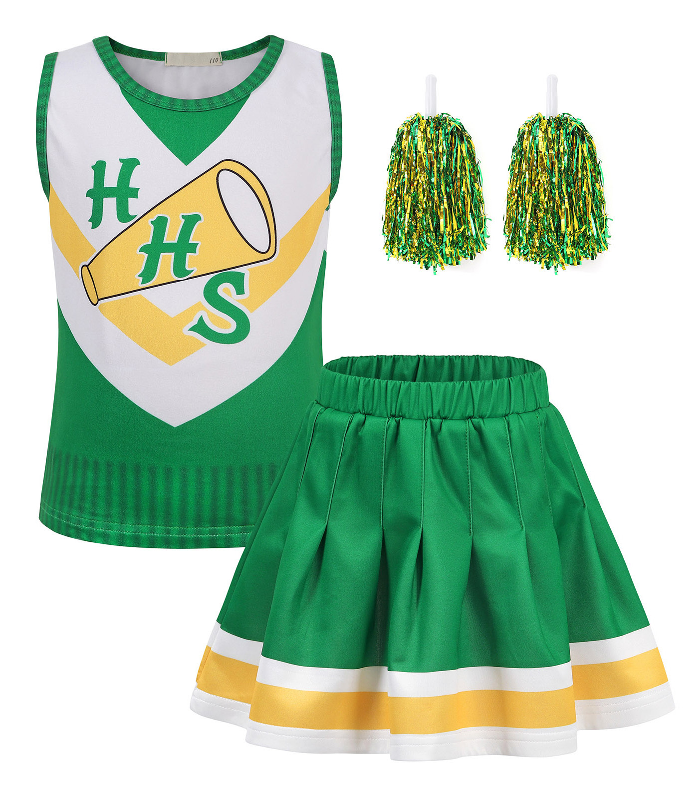 Girls Women Chrissy Cheerleader Costume Hawkins Cheerleading Outfits Kids Adult Stranger Halloween  S4 Green Uniform Dress Up