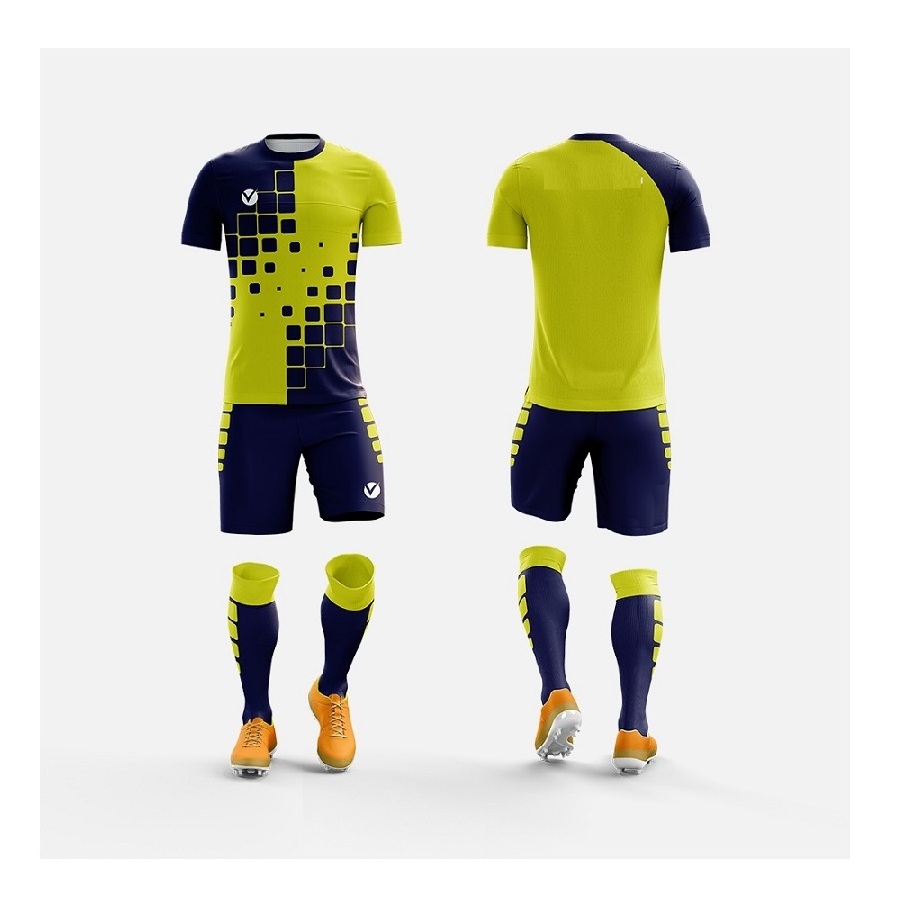 Latest Design Men Soccer Jerseys and Short Adults Customized Logo Print Soccer Uniform for Adults at Wholesale Prices