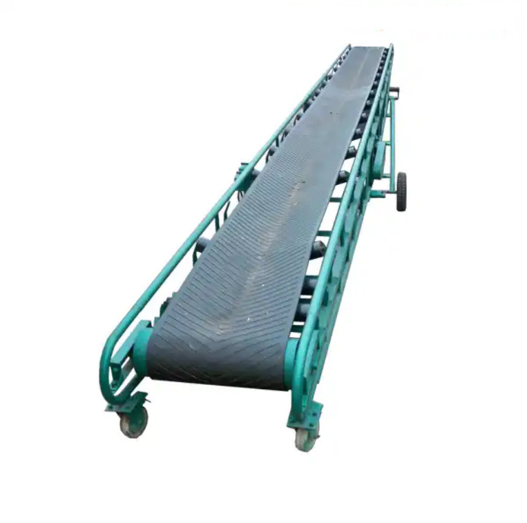 Coal Price Wood Chip Grain Silo Belt Conveyor on Wheels Conveyor Belt Machine Mobile Portable Soil Belt Conveyor