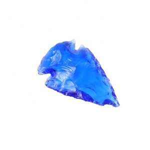 Blue Clear Glass Agate Arrowhead 1-1.5 Inches online at best rates and prices for sale | supplier and wholesaler of premium gems