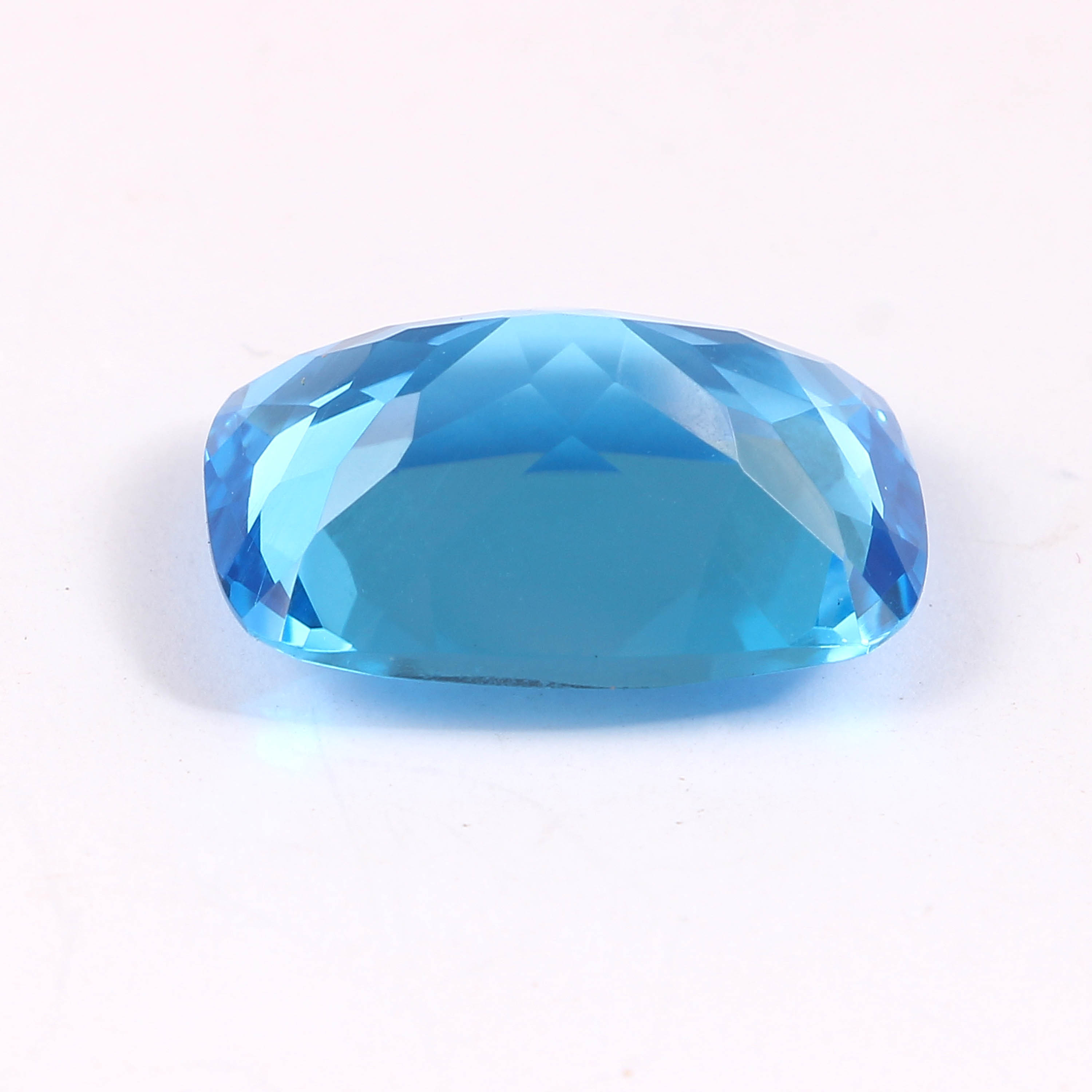 Natural Bright Blue Swiss Blue Topaz Loose Gemstone Cushion Shape Pendent Size jewelry making gemstone