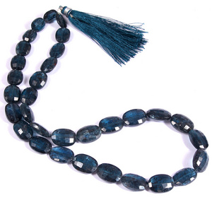 Moss Indigo teal Kyanite Faceted Nugget Beads Oval Shape Size 6*4 to10*12.MM 8"Inches Natural Wholesaler Price Top quality.