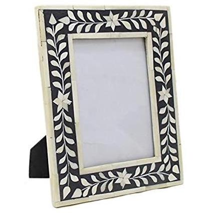 affordable good quality customized  luxurious Best quality  handcrafted wooden  bone inlay  picture  photo frame  for decoration