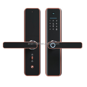 Intelligent Tuya Wifi Camera Door Lock  Digital Peephole Viewer Fingerprint Smart Door Lock with Camera