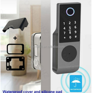 Fingerprint waterproof outdoor cerraduras exterior Tuya TT App  Access Electronic Security Smart Rim gate Lock