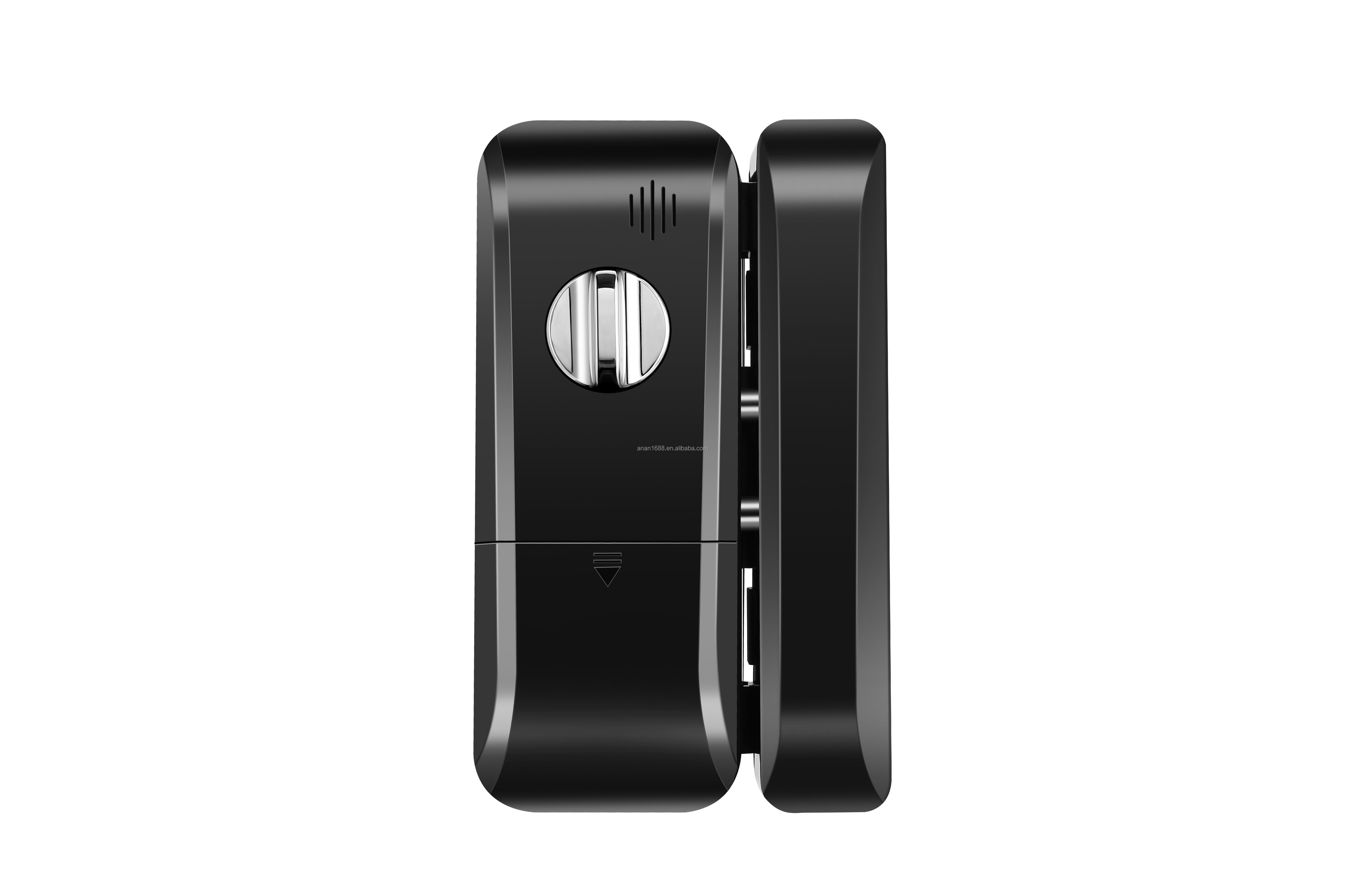 fingerprint no drilling hole ttlock APP smart glass door lock for swing sliding door lock