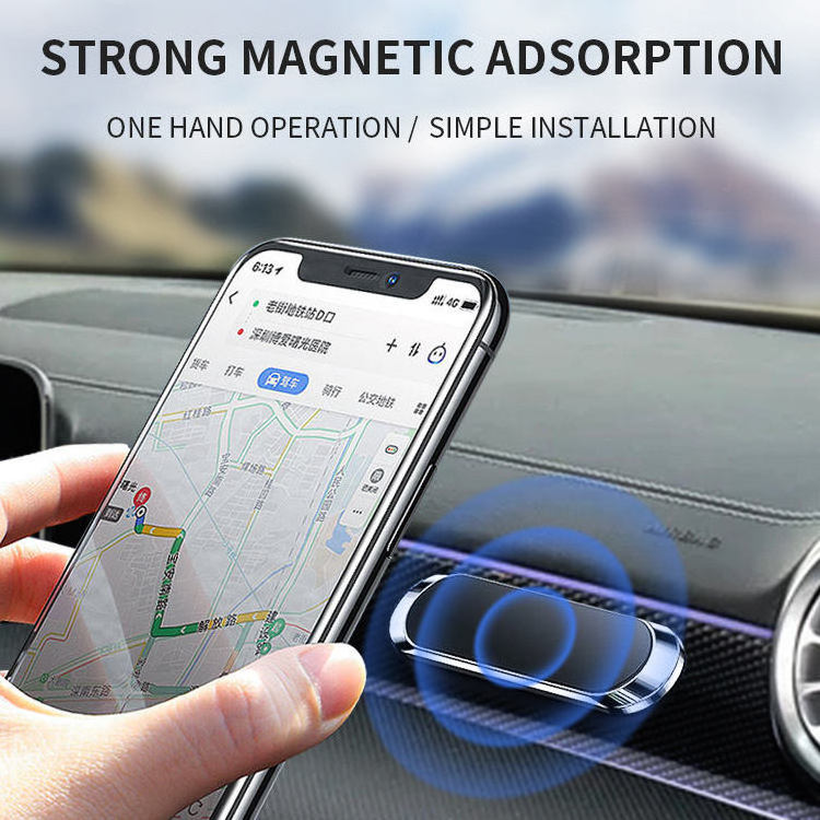 2023 Universal Magnetic Car Phone Holder Stand Mini Multifunctional Magnet Wall Car Mount Bracket Cell Phone Holder