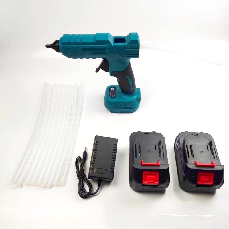 Ananke Tools Fast Preheating Cordless Glue Gun Li-ion Battery With Glue Stick Electric Hot Melt Glue Gun