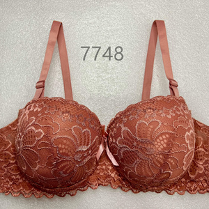 HOT  SELLING Trending Women's Molded Cup and Underwear  Hight Quality  Lace Bra Breathable  Big Breast Lace Bra