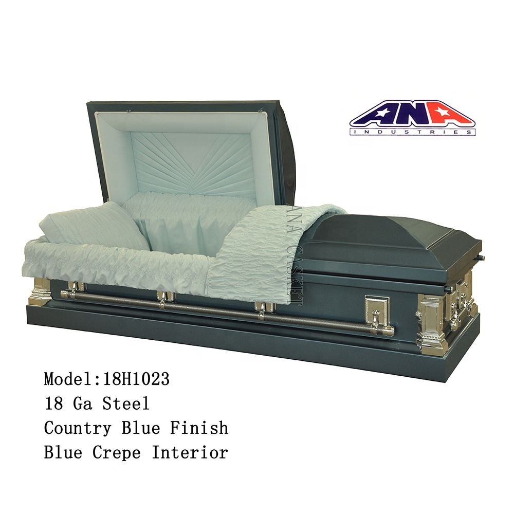 ANA chinese new design funeral supplies American Style coffin 18 Ga steel Casket