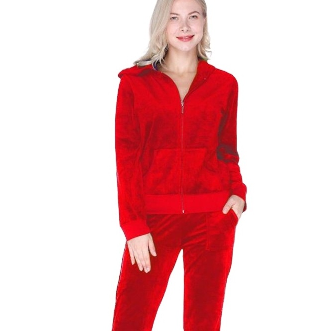 Girls Red Color Hot Selling Custom Made Best Selling Tracksuits Plain Slim Fit Best Sweat Suits BY ANAYAL SPORTS