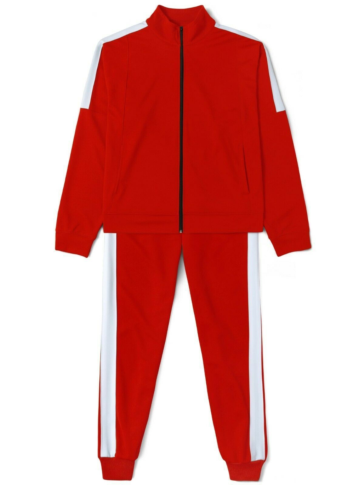 Girls Red Color Hot Selling Custom Made Best Selling Tracksuits Plain Slim Fit Best Sweat Suits BY ANAYAL SPORTS