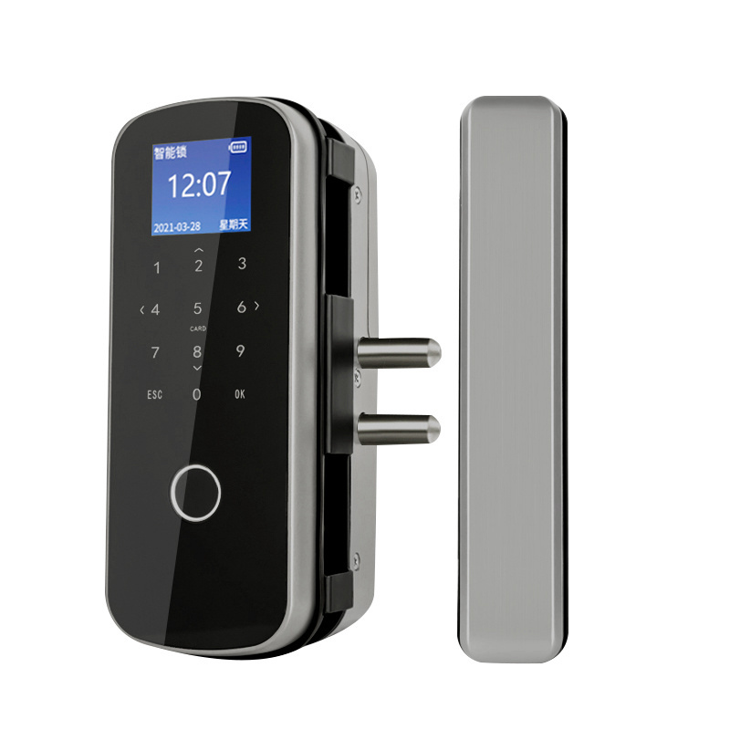 Office glass door fingerprint lock Password lock Double door Single doorSmart door lock