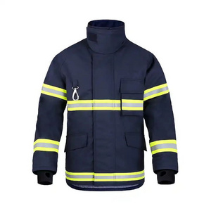 Complete uniform for Fireman protection Rescue Fire fighter jacket Heat resistant