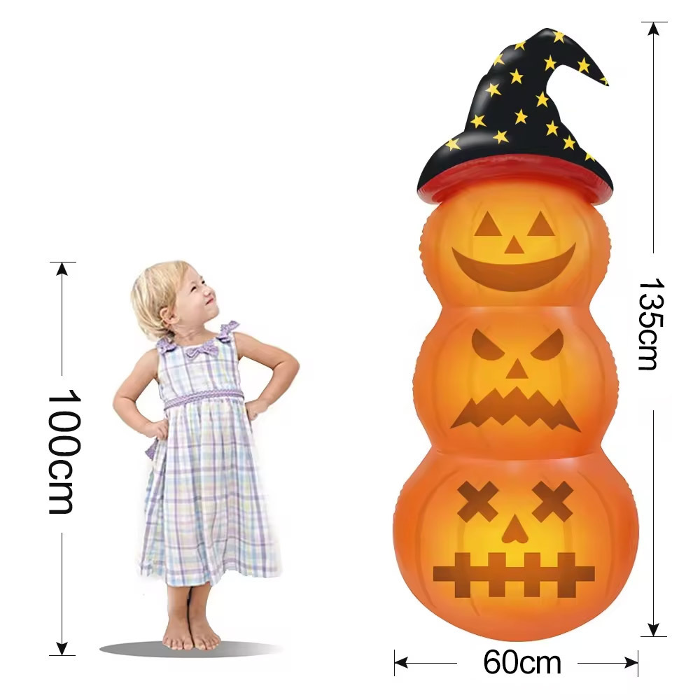 Factory Custom PVC Pumpkin Halloween Inflatable Outdoor Yard Decoration