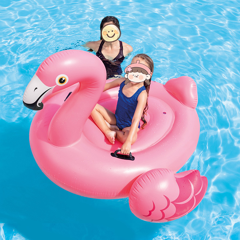 Inflatable Pool Float Raft Summer Party Decorations Flamingo Ride On Pool Float Toys For Kids Adults