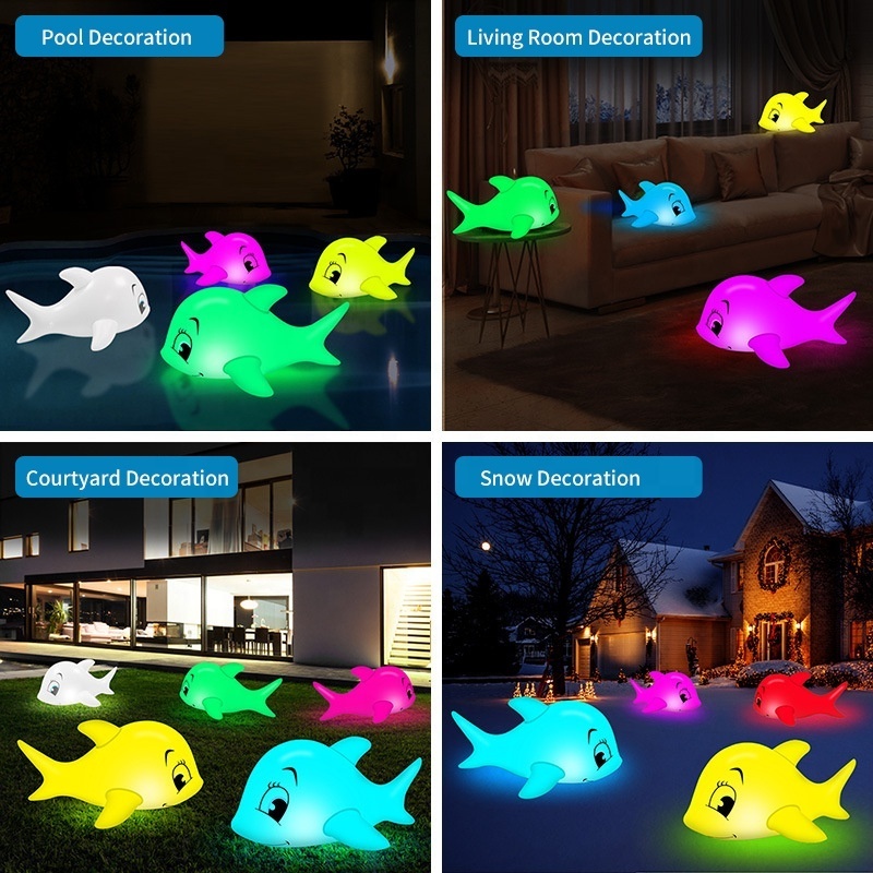 16 Color Patio Holiday Party Ambiance Lights IP68 RGB Solar Lights For Swimming Pool