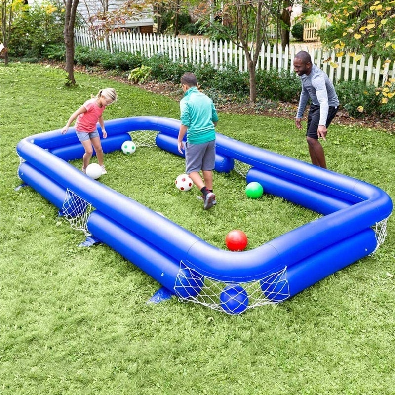 Customized Multiplayer Lawn Football Field Fence Inflatable Outdoor Sports Football Game For Kids And Adults