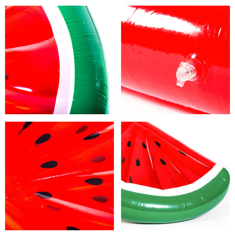 Factory OEM Inflatable Watermelon Pool Float Raft Large Outdoor Swimming Pool Inflatable Float Toy Floatie Lounge Toy