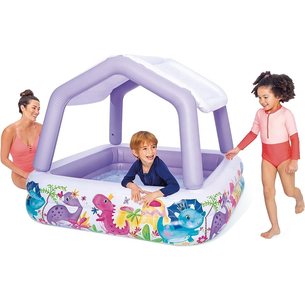 Portable Outdoor Large Inflatable Pool PVC Children's Inflatable Swimming Pool With Canopy