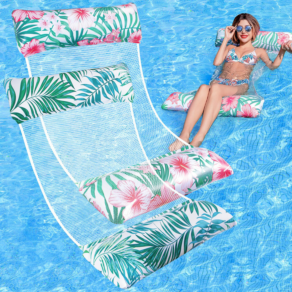 Inflatable Pool Floats Rafts Thick PVC Pool Float Lounger Water Hammock For Adult