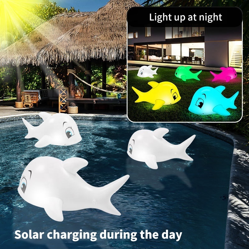 16 Color Patio Holiday Party Ambiance Lights IP68 RGB Solar Lights For Swimming Pool