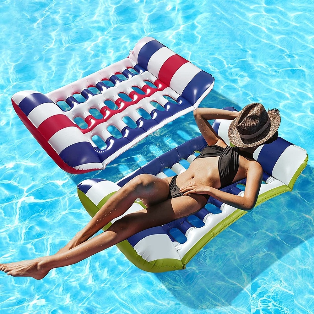 Wholesale Non Stick PVC Pool Floats For Swimming Pool Hammock Inflatable Pool Float Lounge Water Chair For Adults BestSuppliers