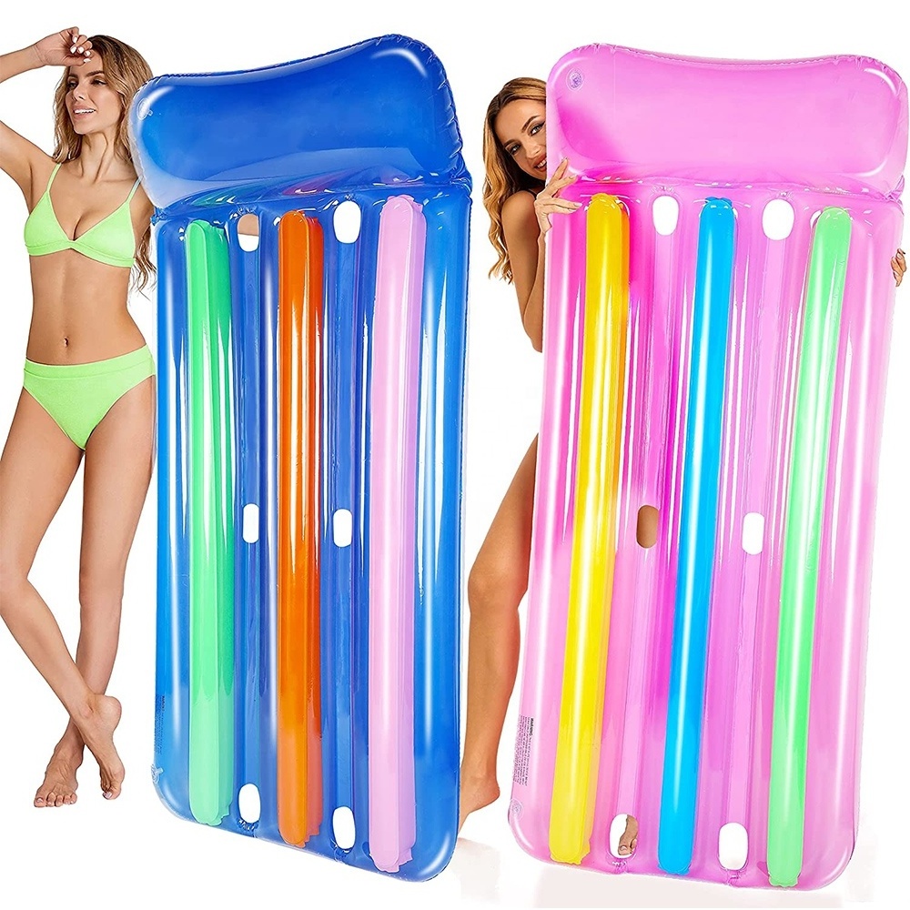 Factory Customized High Quality Summer Outdoor Inflatable Swimming Pool Float Bed In Water Lounge