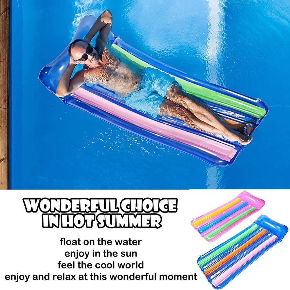 Factory Customized High Quality Summer Outdoor Inflatable Swimming Pool Float Bed In Water Lounge