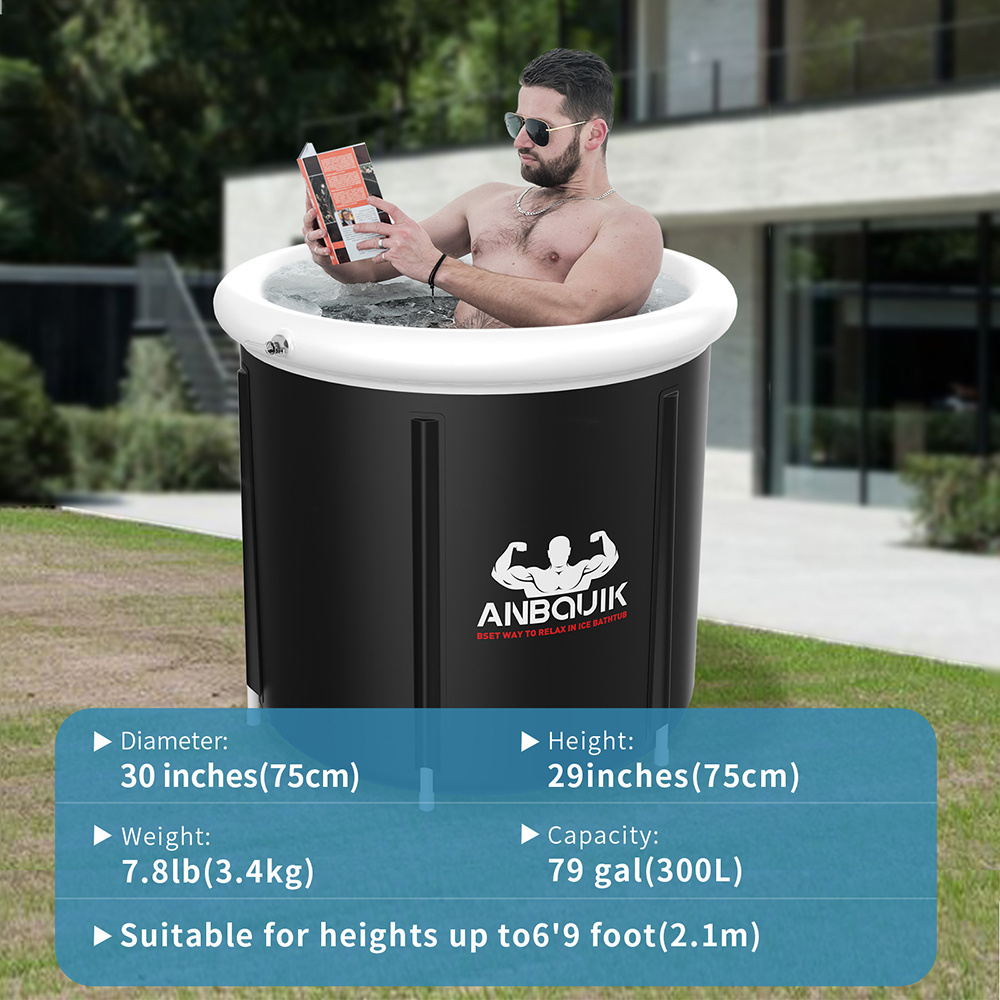 New Design Inflatable tub Ultra-Portable Ice Barrel Cold Plunge Pool for ice bath