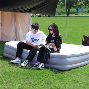 Outdoor Self-Inflating Camping Sleeping Mat Mattress Pad 10cm 4 Inch Self Inflatable Double Foam Camping Air Mattress