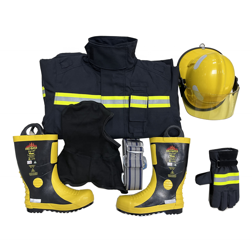 Including Fireman Jacket fire pants firefighting helmet fire gloves fire boots fireman fireproof suit